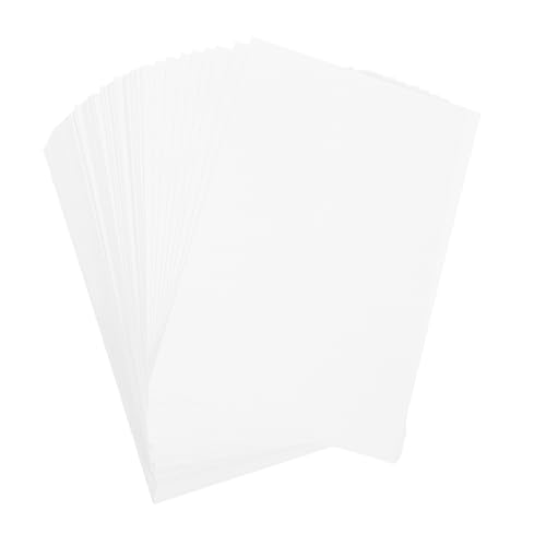 DOITOOL 100 Stück Weißer Karton Karteikarte Papier für die Kartenherstellung Lernkarten leer Schulmaterial schlichte weiße Karten Schwerkartenbestand Schreibwaren von DOITOOL