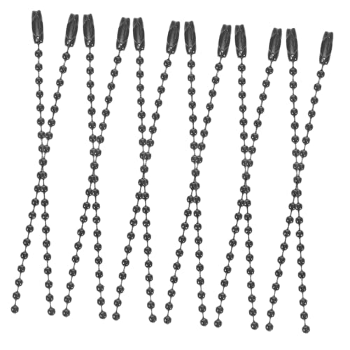 DOITOOL 100 Stück die Kette schlüsselanhänger Perlenschmuckkette Kugelkette Perlenkettenanhänger langer Perlenverschluss Perlenkette für die Schmuckherstellung Eisen Black DOITOOL 100 Stück die Kette schlüsselanhänger Perlenschmuckkette Kugelkette Perlenkettenanhänger langer Perlenverschluss Perlenkette für die Schmuckherstellung Eisen Black von DOITOOL