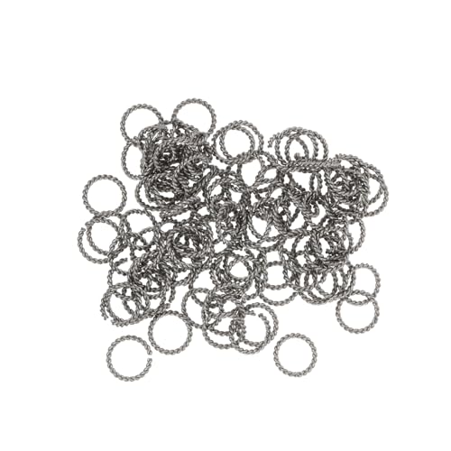DOITOOL 100 Stück gedrehte Binderinge, langlebige Edelstahl-Schmuckverbinder für Bastelarbeiten, Ohrringe, Armbänder und Halsketten, korrosionsbeständig, leicht und praktisch DOITOOL 100 Stück gedrehte Binderinge, langlebige Edelstahl-Schmuckverbinder für Bastelarbeiten, Ohrringe, Armbänder und Halsketten, korrosionsbeständig, leicht und praktisch von DOITOOL