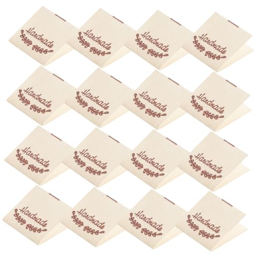 DOITOOL 100 Stück handgefertigtes Etikett Stichworte Kleidungsetiketten handmade label Textiletiketten Nähen von Etiketten für handgefertigte Artikel handgemachte Tags zum Häkeln Baumwolle DOITOOL 100 Stück handgefertigtes Etikett Stichworte Kleidungsetiketten handmade label Textiletiketten Nähen von Etiketten für handgefertigte Artikel handgemachte Tags zum Häkeln Baumwolle von DOITOOL