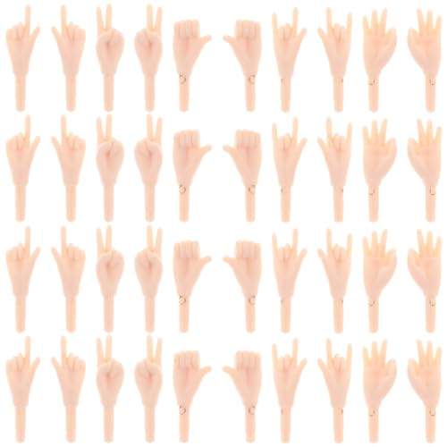 DOITOOL 100 Stück künstliche Handteile für Puppenherstellung, langlebige Puppenhandgelenke, Miniatur-DIY-Zubehör zum Basteln DOITOOL 100 Stück künstliche Handteile für Puppenherstellung, langlebige Puppenhandgelenke, Miniatur-DIY-Zubehör zum Basteln von DOITOOL