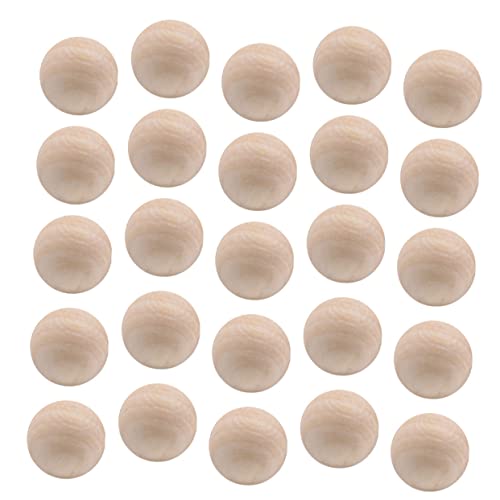 DOITOOL 100 Stück massive runde Holzperlen, natürliches Lotusholz, Bastelzubehör für Bastelarbeiten, Malerei, Schmuckdekoration DOITOOL 100 Stück massive runde Holzperlen, natürliches Lotusholz, Bastelzubehör für Bastelarbeiten, Malerei, Schmuckdekoration von DOITOOL