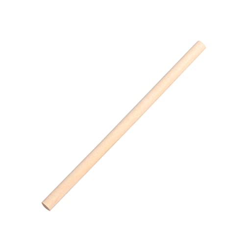 DOITOOL 100 Stück runder Stab Basteln Hickorystöcke halbe Dübel Streichhölzer Jumbo-Sticks runden bastelzeug für rundhölzer bastel material lange Holzstöcke Holzdübelstangen Hölzern von DOITOOL