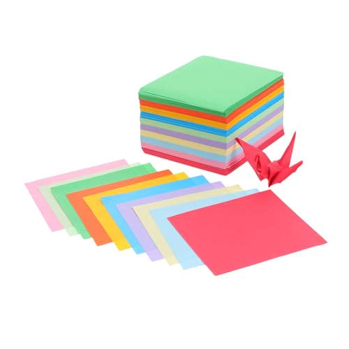 DOITOOL 1000 Stück Buntes Origami Papier Doppelseitiges Faltpapier für Diy Kunsthandwerk Scrapbooking und Kreative Projekte Einfach zu Falten Tragbare für Gruppenaktivitäten von DOITOOL