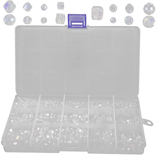 DOITOOL 1000 Stück Glasperlen Set für Diy Schmuckherstellung Leichte und Vielseitige Spacer Perlen für Armbänder Ohrringe und Haaraccessoires Tragbar und Langlebig DOITOOL 1000 Stück Glasperlen Set für Diy Schmuckherstellung Leichte und Vielseitige Spacer Perlen für Armbänder Ohrringe und Haaraccessoires Tragbar und Langlebig von DOITOOL