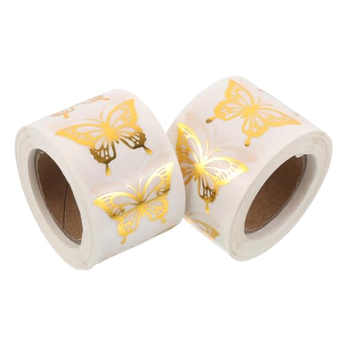 DOITOOL 1000 Stück Goldgeprägte Schmetterlingsaufkleber Selbstklebend Dekorative Umschlagsiegelrolle für Einladungen Geschenkverpackungen Hochzeiten Jubiläen und Partys DOITOOL 1000 Stück Goldgeprägte Schmetterlingsaufkleber Selbstklebend Dekorative Umschlagsiegelrolle für Einladungen Geschenkverpackungen Hochzeiten Jubiläen und Partys von DOITOOL