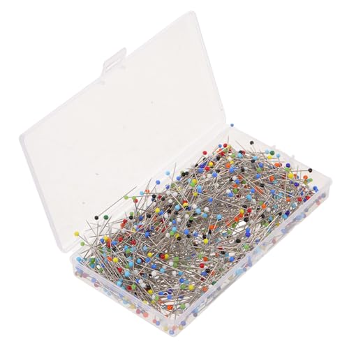 DOITOOL 1000 Stück Teilig Glasperlen Stecknadeln Gerade Nähnadeln mit Farbigen Köpfen in Aufbewahrungsbox Präzise Positionierung für Schneiderei Quilten Handwerk und DIY Projekte DOITOOL 1000 Stück Teilig Glasperlen Stecknadeln Gerade Nähnadeln mit Farbigen Köpfen in Aufbewahrungsbox Präzise Positionierung für Schneiderei Quilten Handwerk und DIY Projekte von DOITOOL