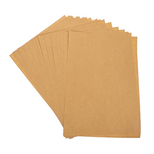DOITOOL 100Blätter Kraftpapier Etiketten Selbstklebend Kompatibel mit Druckern und Schneidmaschinen für Büro Schule und Kreative Projekte Hochwertiges und Sicheres Material von DOITOOL