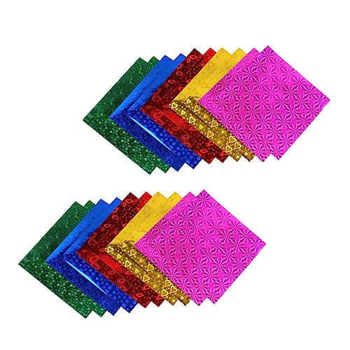 DOITOOL 100Stücke Bastelpapier Origami Papier Glitzerndes Faltpapier für DIY Papier für Handwerksprojekte für Schule und Zuhause von DOITOOL