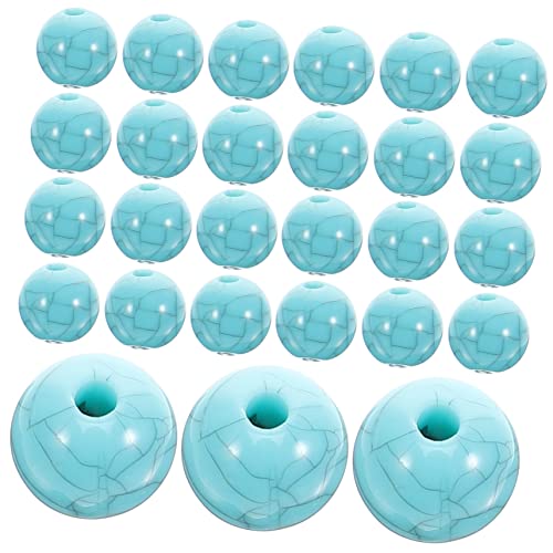 DOITOOL 100Stücke Blaue Acrylperlen für DIY Schmuckherstellung Lose Abstandshalter für Armbänder und Mehr Robust und Langlebig Projekte von DOITOOL