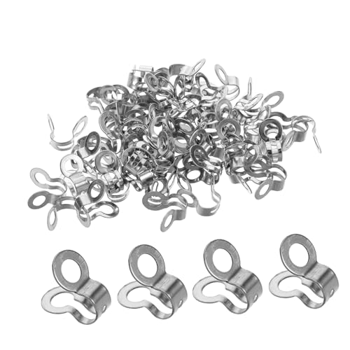 DOITOOL 100Stücke Doppelringverschluss für Kugelketten für DIY Schmuckherstellung und Lampenzug Korrosionsbeständig Silber DOITOOL 100Stücke Doppelringverschluss für Kugelketten für DIY Schmuckherstellung und Lampenzug Korrosionsbeständig Silber von DOITOOL