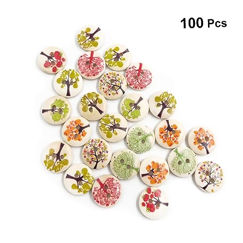 DOITOOL 100Stücke Holzknöpfe Naturholz Bastelknöpfe für Nähen Scrapbooking und DIY Projekte und Langlebig Ergänzung für Kreative DOITOOL 100Stücke Holzknöpfe Naturholz Bastelknöpfe für Nähen Scrapbooking und DIY Projekte und Langlebig Ergänzung für Kreative von DOITOOL