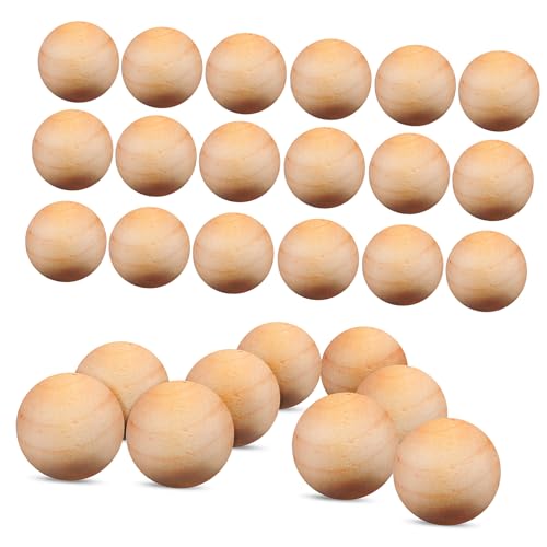 DOITOOL 100Stücke Holzkugeln ohne Löcher Unvollendete Bastelperlen für DIY Handwerk Kreative Holzperlen zum Malen Basteln und Dekorieren Große Auswahl für Kunstprojekte DOITOOL 100Stücke Holzkugeln ohne Löcher Unvollendete Bastelperlen für DIY Handwerk Kreative Holzperlen zum Malen Basteln und Dekorieren Große Auswahl für Kunstprojekte von DOITOOL