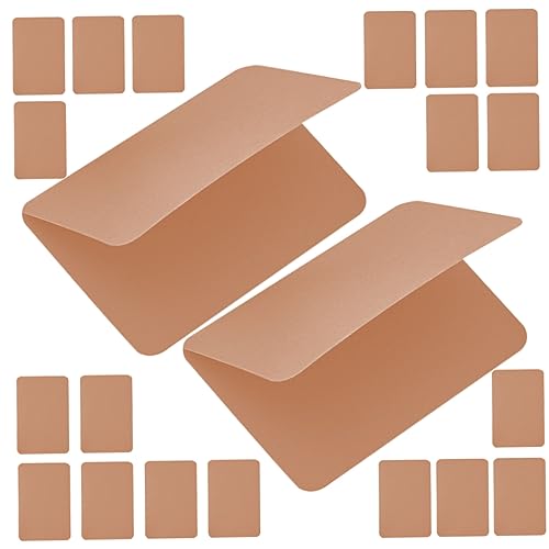 DOITOOL 100Stücke Kraftpapier Grußkarten Klappkarten Blanko Karten für DIY Bastelprojekte für Einladungen Dankeskarten und Persönliche Nachrichten von DOITOOL