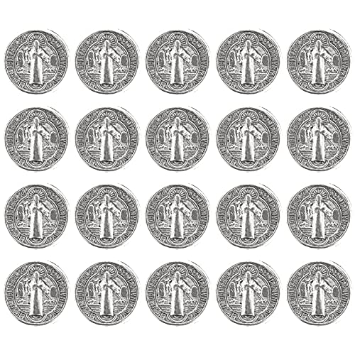 DOITOOL 100Stücke Kreuz Perlen Legierungs Jesus Kruzifix Schmuckperlen für DIY Armbänder und Spacer Perlen für Kreative Handwerksprojekte von DOITOOL