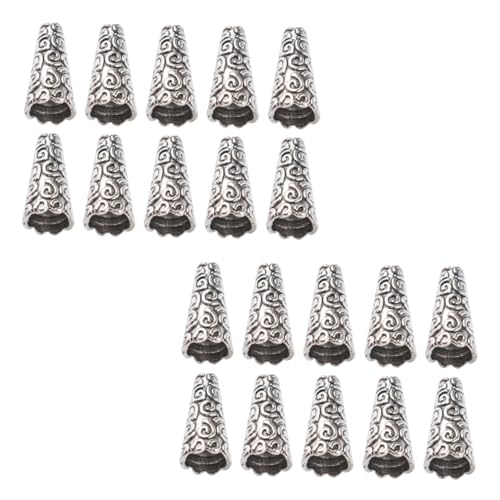 DOITOOL 100Stücke Perlenkappen für Schmuckherstellung DIY Armbänder Quaste Endkappen Schmuckzubehör für Designs und Geschenkideen von DOITOOL