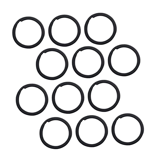 DOITOOL 100Stücke Schwarze Schlüsselringe Eisen DIY Schlüsselanhänger Ringe Ringe für Handwerksprojekte für Schlüsselanhänger und Gepäckanhänger von DOITOOL