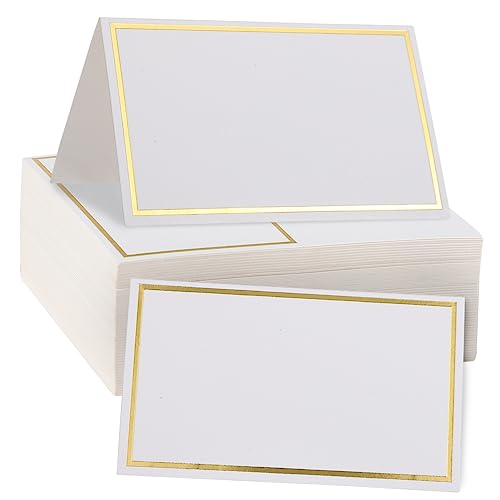DOITOOL 100Stücke Tischkarten Für Hochzeiten Faltbare Namenskarten Mit Goldenen Akzenten Für Tischdekoration Und Veranstaltungen Elegante Platzkarten Für Feiern Und Jubiläen DOITOOL 100Stücke Tischkarten Für Hochzeiten Faltbare Namenskarten Mit Goldenen Akzenten Für Tischdekoration Und Veranstaltungen Elegante Platzkarten Für Feiern Und Jubiläen von DOITOOL