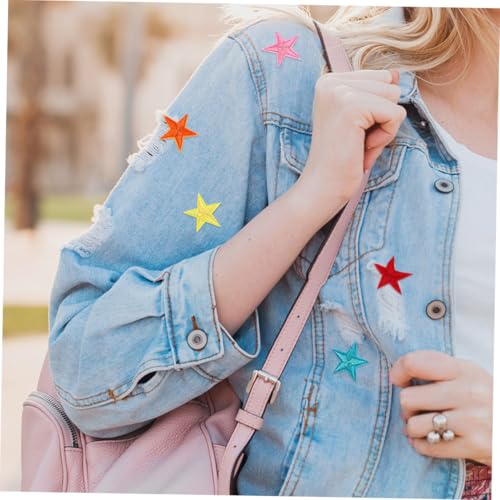 DOITOOL 102 Stück Teiliges Bunte Stern Aufbügler Polyester Bügelflicken für Kleidung DIY Applikationen Vielseitige Reparatur und Dekorative Stern Patches für Textilien und Accessoires DOITOOL 102 Stück Teiliges Bunte Stern Aufbügler Polyester Bügelflicken für Kleidung DIY Applikationen Vielseitige Reparatur und Dekorative Stern Patches für Textilien und Accessoires von DOITOOL