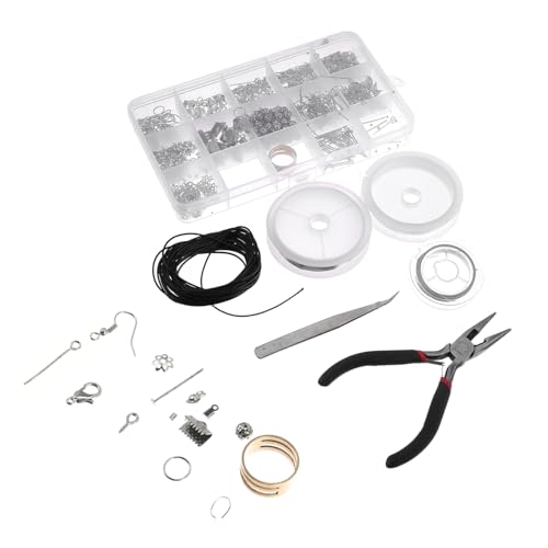 DOITOOL 1047 Stück Diy Schmuck Bastelset Teile Armband Halskette Zubehör für Kreative Schmuckherstellung Langlebig Sicher für Anfänger und Profis Perfektes für Kreative Frauen von DOITOOL
