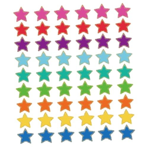 DOITOOL 108 Blatt Sternpapier Schnittpapierstau Zurück in Die Schulpapierdekoration Papierausschnitt Diy Craft Photo Schwarzes Brett Für Schuldekorationsgrenzen Schulprojektdekor von DOITOOL