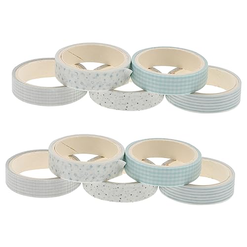 DOITOOL 10Rollen Dekoratives Washi Tape Selbstklebende Papierbänder für Scrapbooking DIY Handwerk und Journaling Farbige Wiederverwendbare Klebebänder für Kreative Projekte DOITOOL 10Rollen Dekoratives Washi Tape Selbstklebende Papierbänder für Scrapbooking DIY Handwerk und Journaling Farbige Wiederverwendbare Klebebänder für Kreative Projekte von DOITOOL