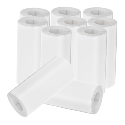 DOITOOL 10Rollen Selbstklebendes Thermodruckerpapier für Mini Drucker Hochleistungsfähige Aufkleber für Tragbare Fotodrucker für Kreative Projekte und Tägliche Nutzung von DOITOOL