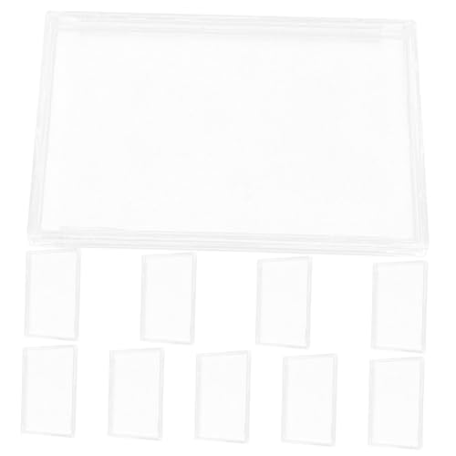 DOITOOL 10Stücke Acryl Kartenhalter Transparente Kartenschutzhülle Wiederverwendbar und Langlebig für Präsentation von Sammelkarten Kompakte und Praktische von DOITOOL