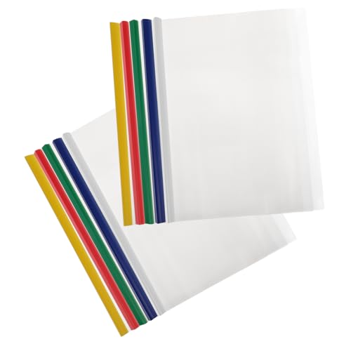DOITOOL 10Stücke Aktenordner aus Robustem mit Schiebestange Transparente Berichtsabdeckung für Dokumentenorganisation Design für Büro von DOITOOL