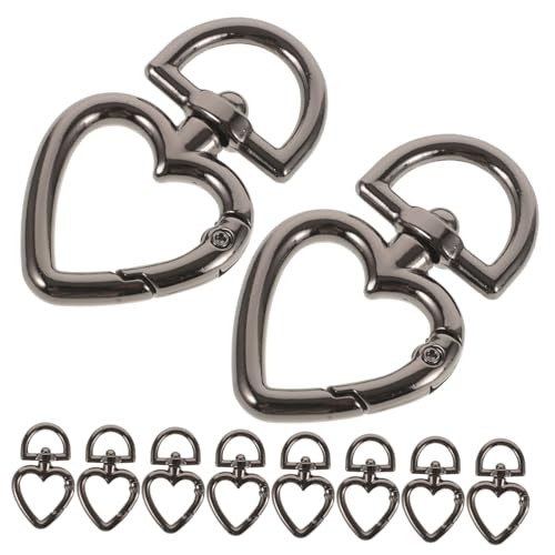 DOITOOL 10Stücke D Form Metall Karabinerhaken Federverschlüsse Für Schmuck Schlüsselanhänger Robuste Und Langlebige Schnallen Für Rucksäcke Handtaschen Und Mehr von DOITOOL