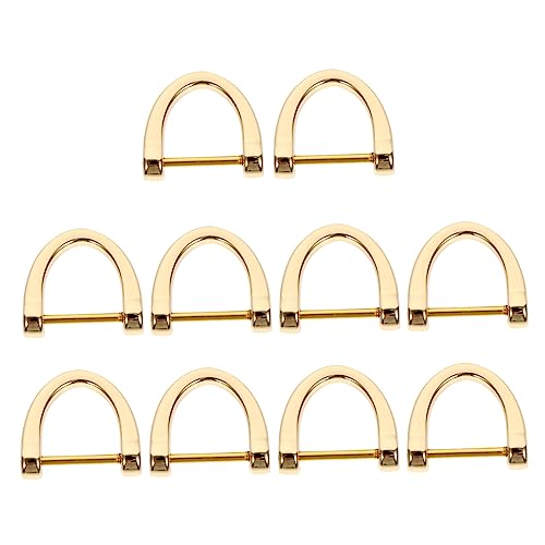 DOITOOL 10Stücke D Ringe für Taschen D Förmige Ringe für Handtaschen Rucksäcke und DIY Bag Zubehör Langlebig Ersetzen von Beschädigten von DOITOOL