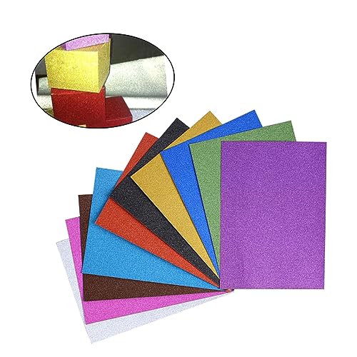DOITOOL 10Stücke DIY Glitzer Bastelpapier Selbstklebende Kunstaufkleber Gemischten Farben Für Projekte Sicher Und Vielseitig Einsetzbar Für Kunsthandwerk Und Dekoration DOITOOL 10Stücke DIY Glitzer Bastelpapier Selbstklebende Kunstaufkleber Gemischten Farben Für Projekte Sicher Und Vielseitig Einsetzbar Für Kunsthandwerk Und Dekoration von DOITOOL
