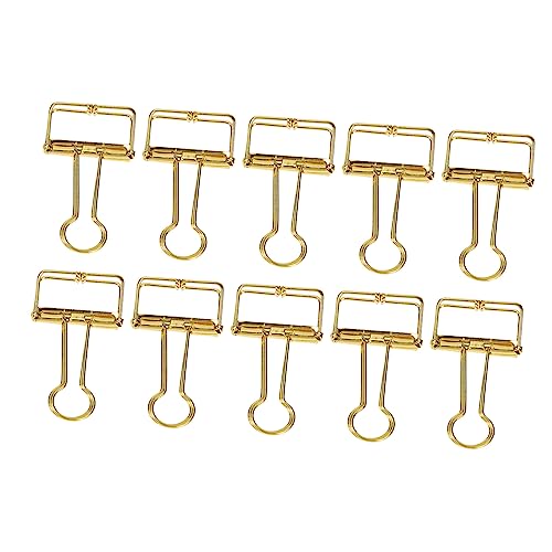 DOITOOL 10Stücke Kreative Goldene Papierklemmen Empfindliche Dateipapierclips Aus Dekorative Büroklammern Für Bürobedarf Langlebig DOITOOL 10Stücke Kreative Goldene Papierklemmen Empfindliche Dateipapierclips Aus Dekorative Büroklammern Für Bürobedarf Langlebig von DOITOOL
