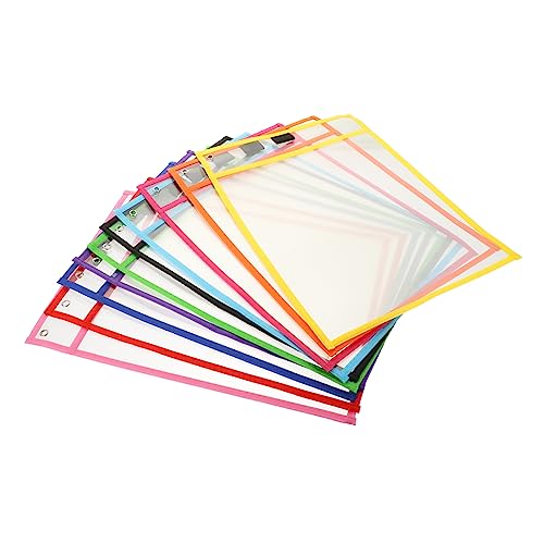 DOITOOL 10Stücke Pack Praktische Trockenerase Taschen für Wiederverwendbare Transparente Dateihüllen Multifunktions Blattschutz für Zeichnungen und Übungen für Schule und Büro DOITOOL 10Stücke Pack Praktische Trockenerase Taschen für Wiederverwendbare Transparente Dateihüllen Multifunktions Blattschutz für Zeichnungen und Übungen für Schule und Büro von DOITOOL