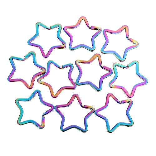 DOITOOL 10Stücke Pentacle Schlüsselanhänger Ringe Robuste und Langlebige Schlüsselorganisation für DIY Handwerksprojekte und Dekorativer Karabiner Clip für Taschen DOITOOL 10Stücke Pentacle Schlüsselanhänger Ringe Robuste und Langlebige Schlüsselorganisation für DIY Handwerksprojekte und Dekorativer Karabiner Clip für Taschen von DOITOOL