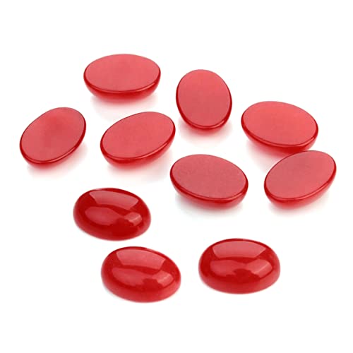 DOITOOL 10Stücke Roter Cabochon Oval Steinkabochons für DIY Schmuckdesign Bastelbedarf Vielseitig Einsetzbar für Ohrringe Manschettenknöpfe und Mehr DOITOOL 10Stücke Roter Cabochon Oval Steinkabochons für DIY Schmuckdesign Bastelbedarf Vielseitig Einsetzbar für Ohrringe Manschettenknöpfe und Mehr von DOITOOL