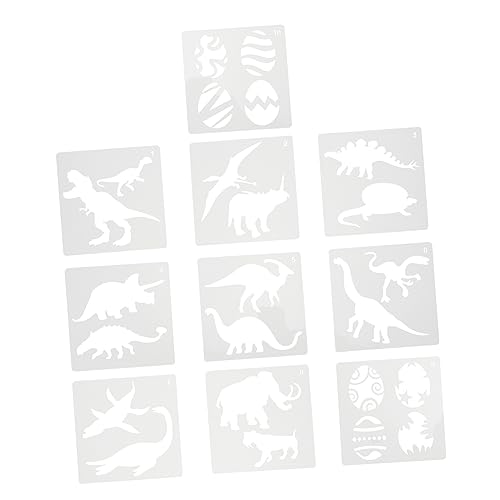 DOITOOL 10Stücke Teiliges Dinosaurier Malvorlagen Wiederverwendbare Zeichenschablonen Für Kunstprojekte Für Erwachsene Für Karten Wände Und DIY Dekorationen DOITOOL 10Stücke Teiliges Dinosaurier Malvorlagen Wiederverwendbare Zeichenschablonen Für Kunstprojekte Für Erwachsene Für Karten Wände Und DIY Dekorationen von DOITOOL