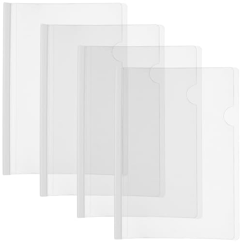 DOITOOL 10Stücke Teiliges Dokumentenmappe mit Zugstangenclip Ordner für Schule Büro und Zuhause Transparentes Design für Einfache Klassifizierung von Dateien von DOITOOL