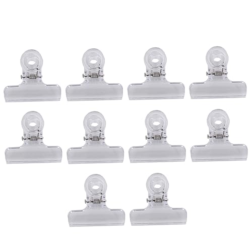 DOITOOL 10Stücke Transparente Binder Clips aus Kunststoff Büroklammern für Studenten und Bürobedarf Langlebig und Vielseitig Einsetzbar Organisieren DOITOOL 10Stücke Transparente Binder Clips aus Kunststoff Büroklammern für Studenten und Bürobedarf Langlebig und Vielseitig Einsetzbar Organisieren von DOITOOL