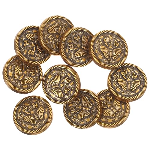 DOITOOL 10Stücke Vintage Metallknöpfe Knöpfe für Mantelkleidung DIY Kleidung Langlebige Kleidungsdekore für Blazer DOITOOL 10Stücke Vintage Metallknöpfe Knöpfe für Mantelkleidung DIY Kleidung Langlebige Kleidungsdekore für Blazer von DOITOOL