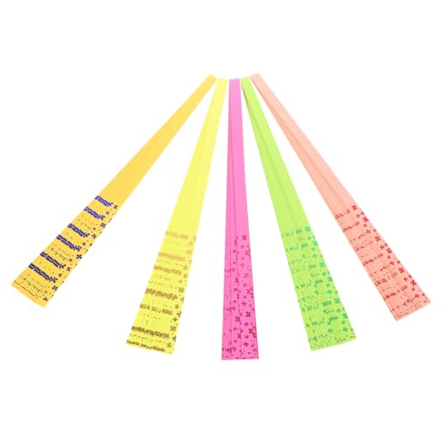 DOITOOL 10Taschen Origami Sternpapierstreifen DIY Faltpapier Leuchtenden Farben für Bastelprojekte und Schulunterricht pro Packung Langlebig und Sicher von DOITOOL