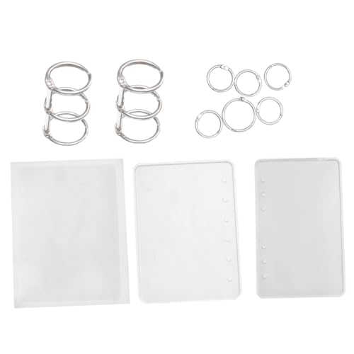 DOITOOL 11 Stück Teiliges Diy Notebook Cover Silikonformen Set Semitransparente Gießform für Kreative Bastelprojekte Geeignet für Verschiedene Harzarbeiten und Dekorationen von DOITOOL