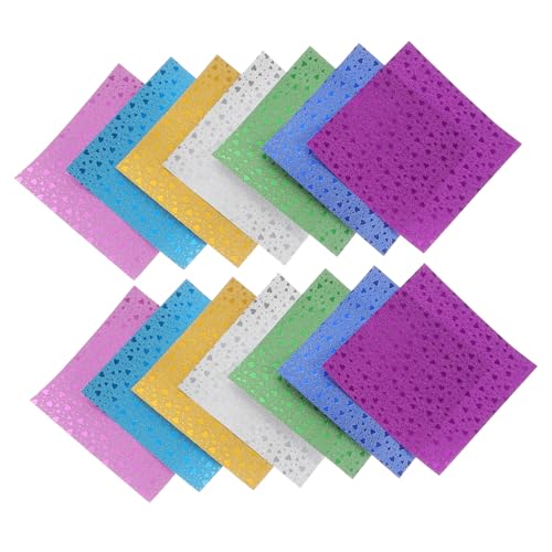 DOITOOL 112 Stück Origami- Einseitig Krane Farbe Handwerk Farbig Falten Origami-kit Origami -lieferungen Papier von DOITOOL