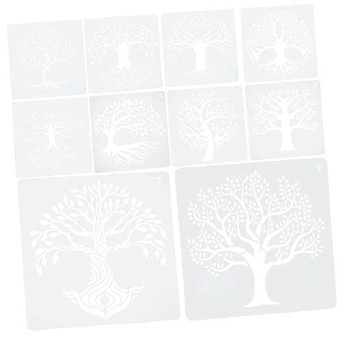 DOITOOL 12 Blatt Schablonen Wiederverwendbare DIY Malvorlagen für Wanddekoration und Bastelprojekte und Mehr für Kunstliebhaber von DOITOOL