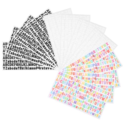 DOITOOL 12 Blatt Teiliges Bunte und Schwarze Selbstklebende Alphabet Buchstaben Aufkleber Wasserfest Vielseitig Einsetzbar für Briefkästen DIY Bastelarbeiten und Hausdekoration Einfache DOITOOL 12 Blatt Teiliges Bunte und Schwarze Selbstklebende Alphabet Buchstaben Aufkleber Wasserfest Vielseitig Einsetzbar für Briefkästen DIY Bastelarbeiten und Hausdekoration Einfache von DOITOOL