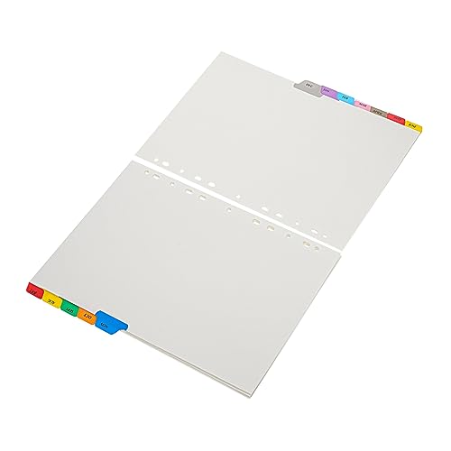 DOITOOL 12 Blatt Teiliges Register mit Beschriftbaren Reitern Langlebige Kunststoff Trennblätter für Ringordner Farbige Notizbuch Teiler zur Individuellen Kategorisierung für Planer und DOITOOL 12 Blatt Teiliges Register mit Beschriftbaren Reitern Langlebige Kunststoff Trennblätter für Ringordner Farbige Notizbuch Teiler zur Individuellen Kategorisierung für Planer und von DOITOOL