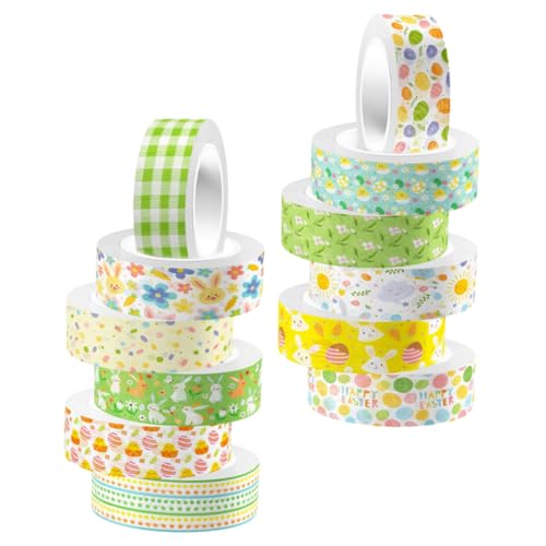 DOITOOL 12 Rollen Aquarell Scrapbook Tape Dekoratives Wiederablösbares Washi Tape für DIY Tagebücher Geschenke Scrapbooking Farbiges Klebeband für Planer Bastelprojekte Journals DOITOOL 12 Rollen Aquarell Scrapbook Tape Dekoratives Wiederablösbares Washi Tape für DIY Tagebücher Geschenke Scrapbooking Farbiges Klebeband für Planer Bastelprojekte Journals von DOITOOL