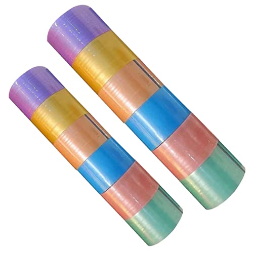 DOITOOL 12 Rollen Dekompressions Klebebänder Ball Braun Niedliches Klebeband Farbiges Klebeband Großpackung Klebestift Dicke Farben Stress Entspannungsspielzeug Kinderbänder von DOITOOL