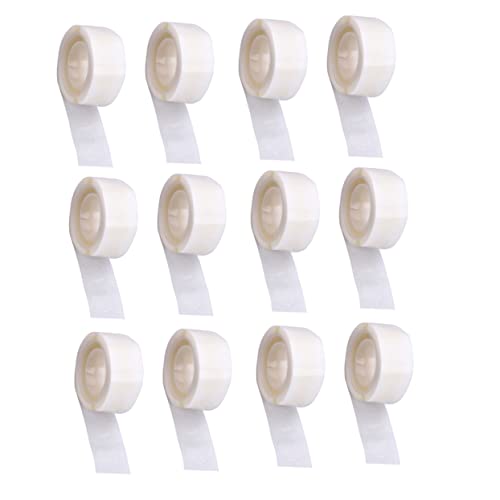 DOITOOL 12 Rollen Doppelseitige Klebepunkte Transparente Ballondekoration Abnehmbares Klebriges Doppelseitiges Klebeband Durchsichtiges Panzerband Multifunktionales Doppelseitiges von DOITOOL
