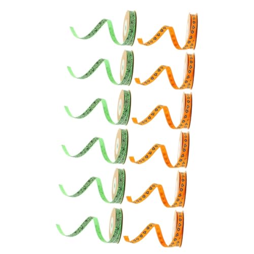 DOITOOL 12 Rollen Halloween Geschenkband mit Spinnen und Spinnennetzmuster Breit pro Dekoratives DIY Geschenkverpackungsband für Festtage Partys und Bastelarbeiten DOITOOL 12 Rollen Halloween Geschenkband mit Spinnen und Spinnennetzmuster Breit pro Dekoratives DIY Geschenkverpackungsband für Festtage Partys und Bastelarbeiten von DOITOOL